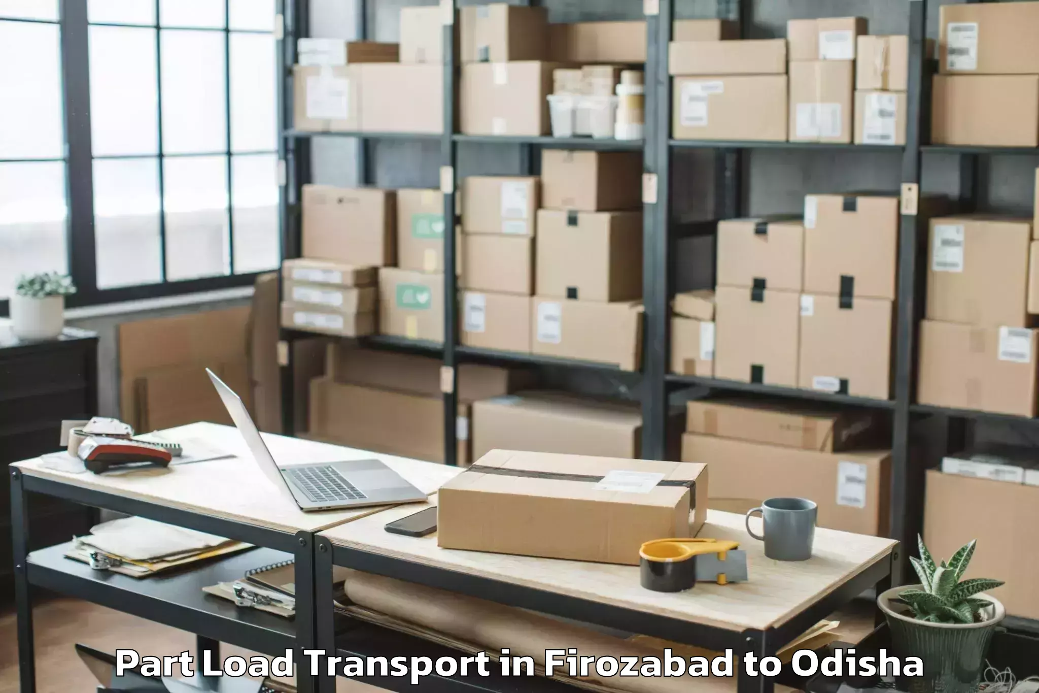 Firozabad to Lingaraj Part Load Transport Booking